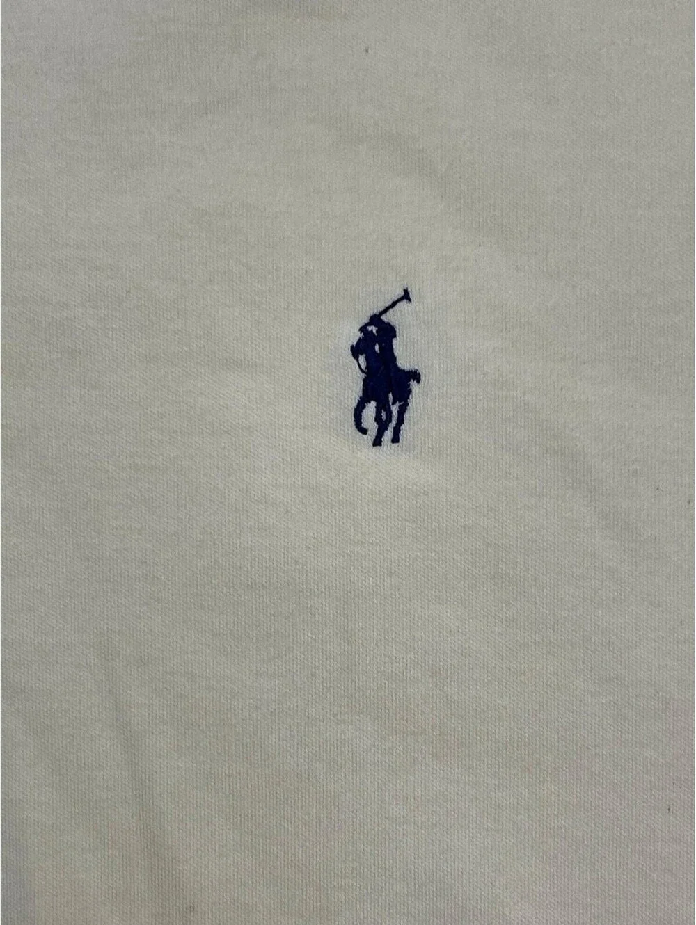 POLO Ralph Lauren Short Sleeve Shirt Men's M Yellow 100% Cotton Navy PONY
